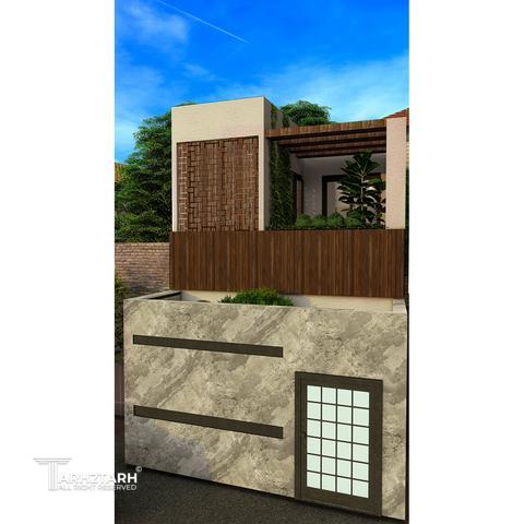 طراحی پلان و نما و داخلی خانه مادربزرگ