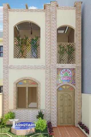 طراحی پلان و نما و داخلی خانه مادربزرگ