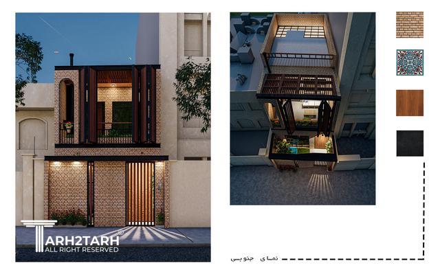 طراحی پلان و نما و داخلی خانه مادربزرگ