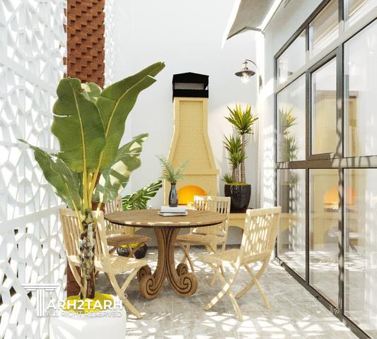 طراحی پلان و نما و داخلی خانه مادربزرگ