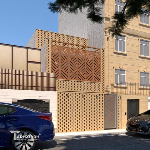 طراحی پلان و نما و داخلی خانه مادربزرگ