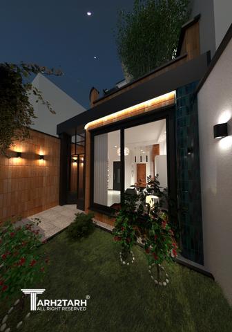 طراحی پلان و نما و داخلی خانه مادربزرگ