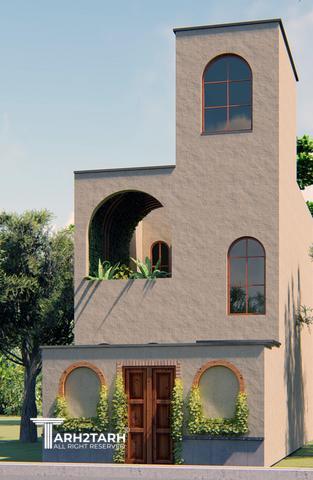 طراحی پلان و نما و داخلی خانه مادربزرگ