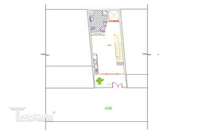 طراحی پلان و نما و داخلی خانه مادربزرگ