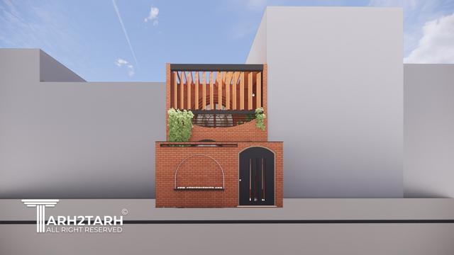 طراحی پلان و نما و داخلی خانه مادربزرگ