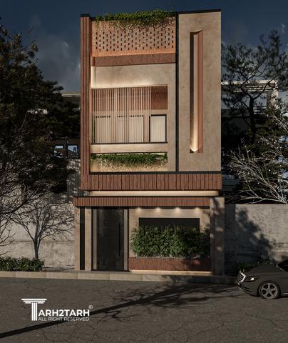 طراحی پلان و نما و داخلی خانه مادربزرگ