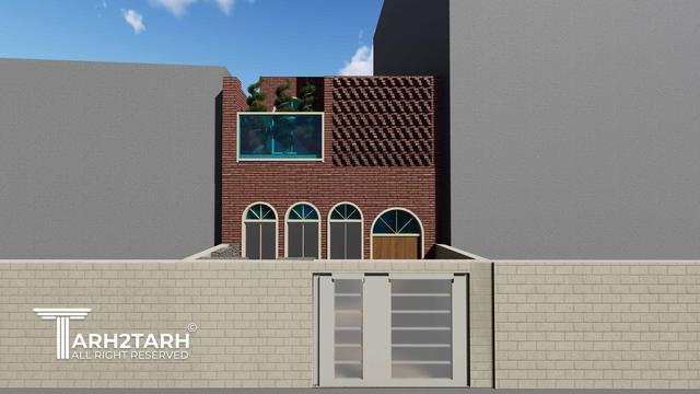 طراحی پلان و نما و داخلی خانه مادربزرگ