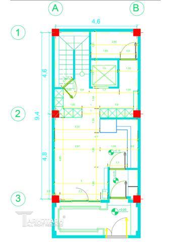 طراحی پلان و نما و داخلی خانه مادربزرگ