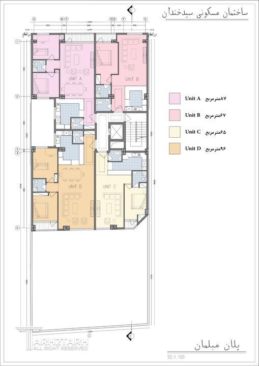 نفر اول مسابقه پروژه طراحی پلان سیدخندان