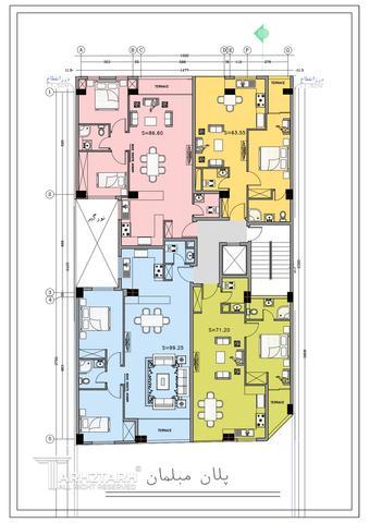 پروژه طراحی پلان سیدخندان