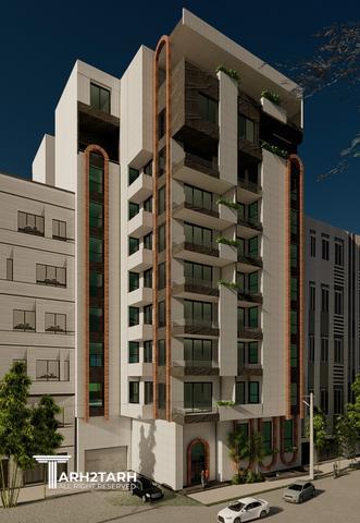 طراحی نما مجتمع مسکونی ارگ فرمانیه