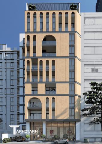 طراحی نما مجتمع مسکونی ارگ فرمانیه