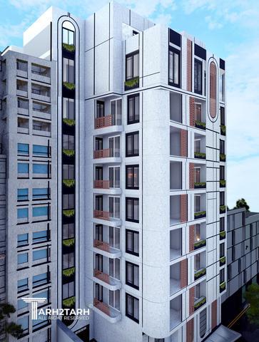 طراحی نما مجتمع مسکونی ارگ فرمانیه