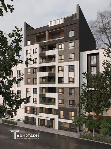 طراحی نما مجتمع مسکونی ارگ فرمانیه