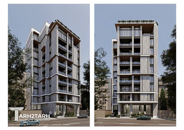 طراحی نما مجتمع مسکونی ارگ فرمانیه