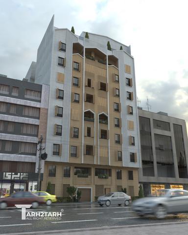 طراحی نما مجتمع مسکونی ارگ فرمانیه