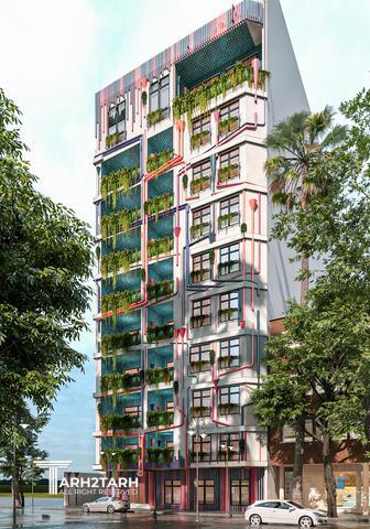 طراحی نما مجتمع مسکونی ارگ فرمانیه