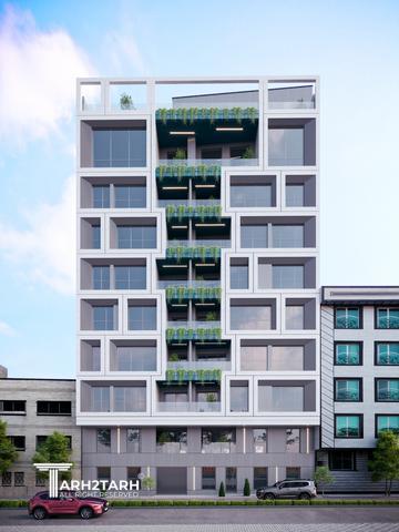 طراحی نما مجتمع مسکونی ارگ فرمانیه