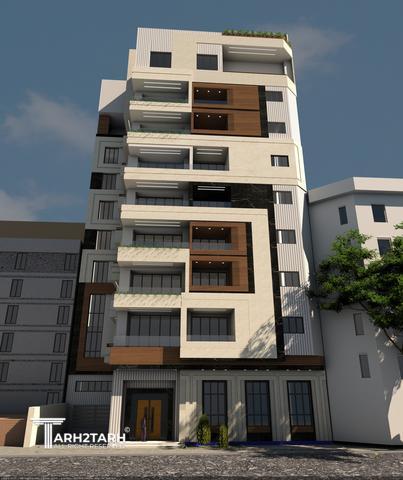 طراحی نما مجتمع مسکونی ارگ فرمانیه