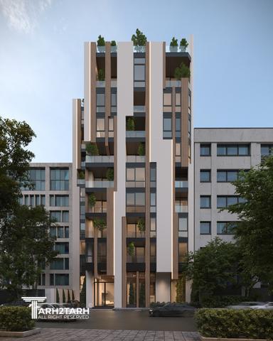 طراحی نما مجتمع مسکونی ارگ فرمانیه