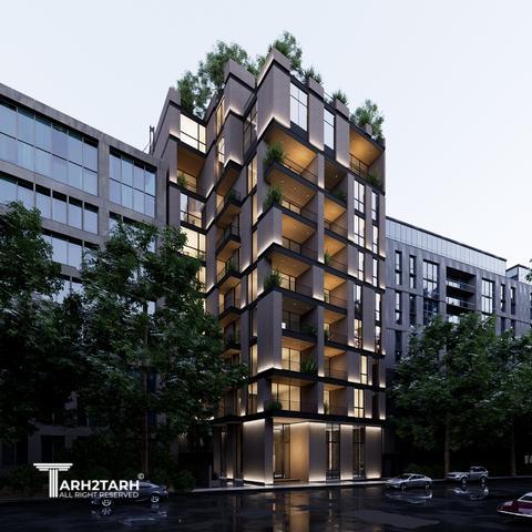 طراحی نما مجتمع مسکونی ارگ فرمانیه