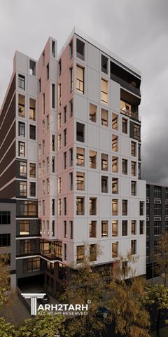 طراحی نما مجتمع مسکونی ارگ فرمانیه