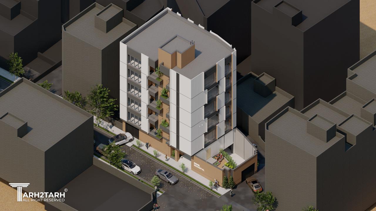 طراحی پلان و نما ساختمان نومل