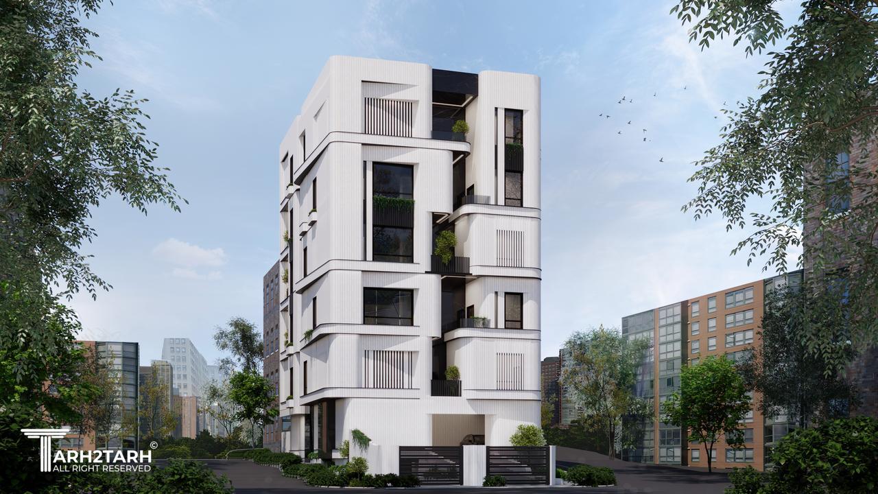 طراحی پلان و نما ساختمان نومل