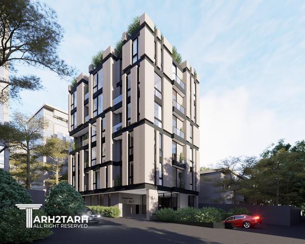 طراحی پلان و نما ساختمان نومل