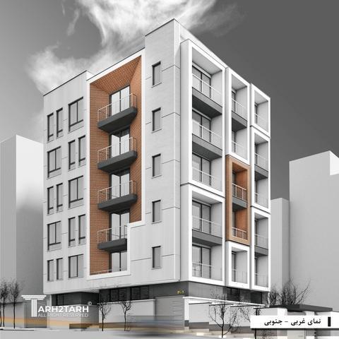 طراحی پلان و نما ساختمان نومل