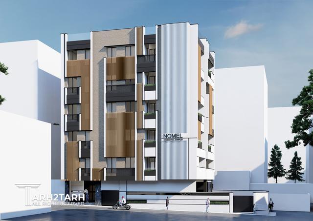 طراحی پلان و نما ساختمان نومل