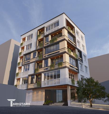 طراحی پلان و نما ساختمان نومل