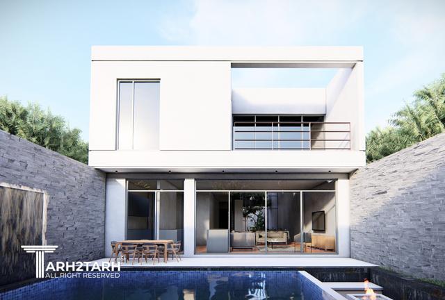 طراحی پلان و نما ویلا ساری