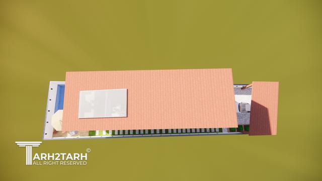 طراحی پلان و نما ویلا ساری