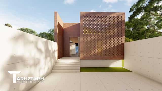 طراحی پلان و نما ویلا ساری