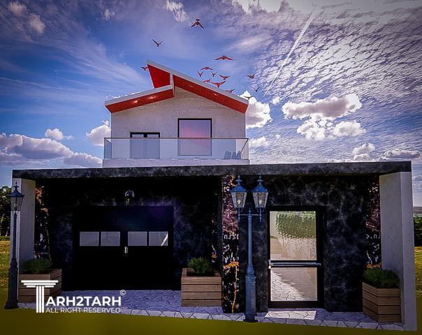 طراحی پلان و نما ویلا ساری