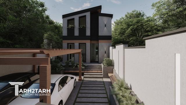 طراحی پلان و نما ویلا ساری