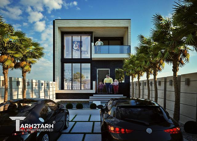 طراحی پلان و نما ویلا ساری