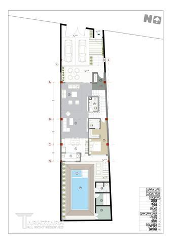 طراحی پلان و نما ویلا ساری