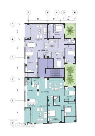 طراحی پلان ساختمان مسکونی دولت-2