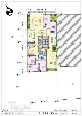 طراحی پلان ساختمان مسکونی دولت-2