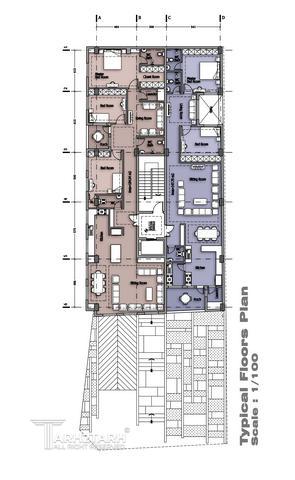 طراحی پلان ساختمان مسکونی دولت-2