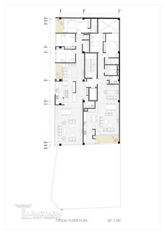 طراحی پلان ساختمان مسکونی دولت-2