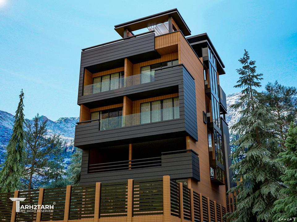 نفر سوم مسابقه پروژه طراحی نما روف گاردن و محوطه کلاردشت