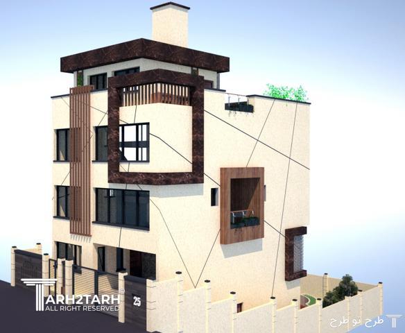 پروژه طراحی نما روف گاردن و محوطه کلاردشت