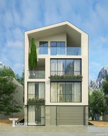 پروژه طراحی نما روف گاردن و محوطه کلاردشت