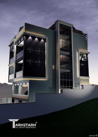 پروژه طراحی نما روف گاردن و محوطه کلاردشت