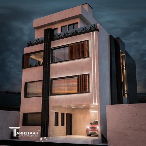 پروژه طراحی نما روف گاردن و محوطه کلاردشت