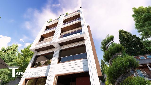 پروژه طراحی نما روف گاردن و محوطه کلاردشت