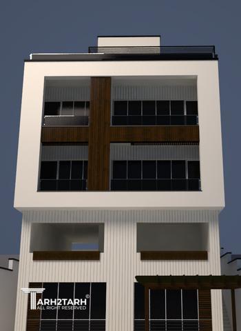 پروژه طراحی نما روف گاردن و محوطه کلاردشت